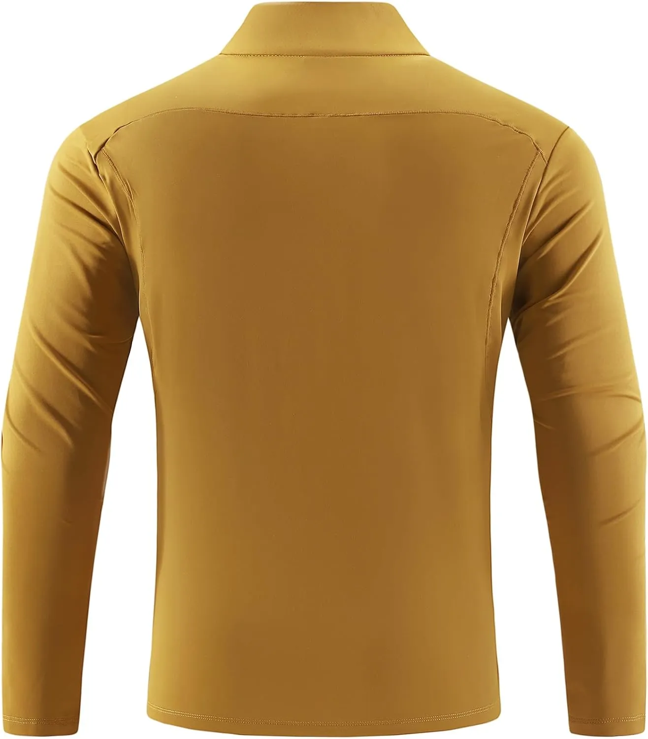 Mens Running Shirts Skinny Moisture Wicking Quarter Zip Pullover Workout Outdoor Sports Golf Pickleball Shirts for Men