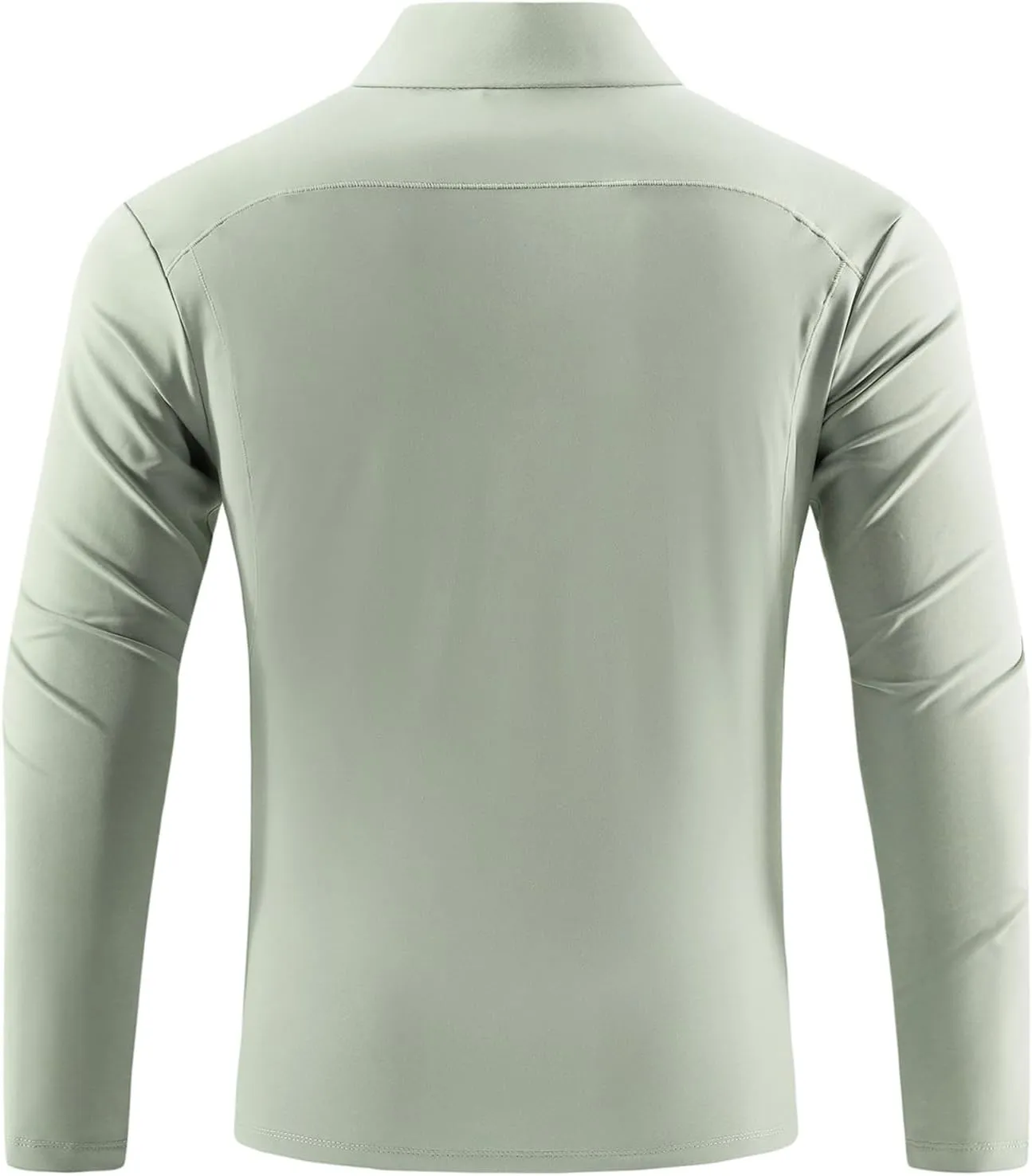 Mens Running Shirts Skinny Moisture Wicking Quarter Zip Pullover Workout Outdoor Sports Golf Pickleball Shirts for Men