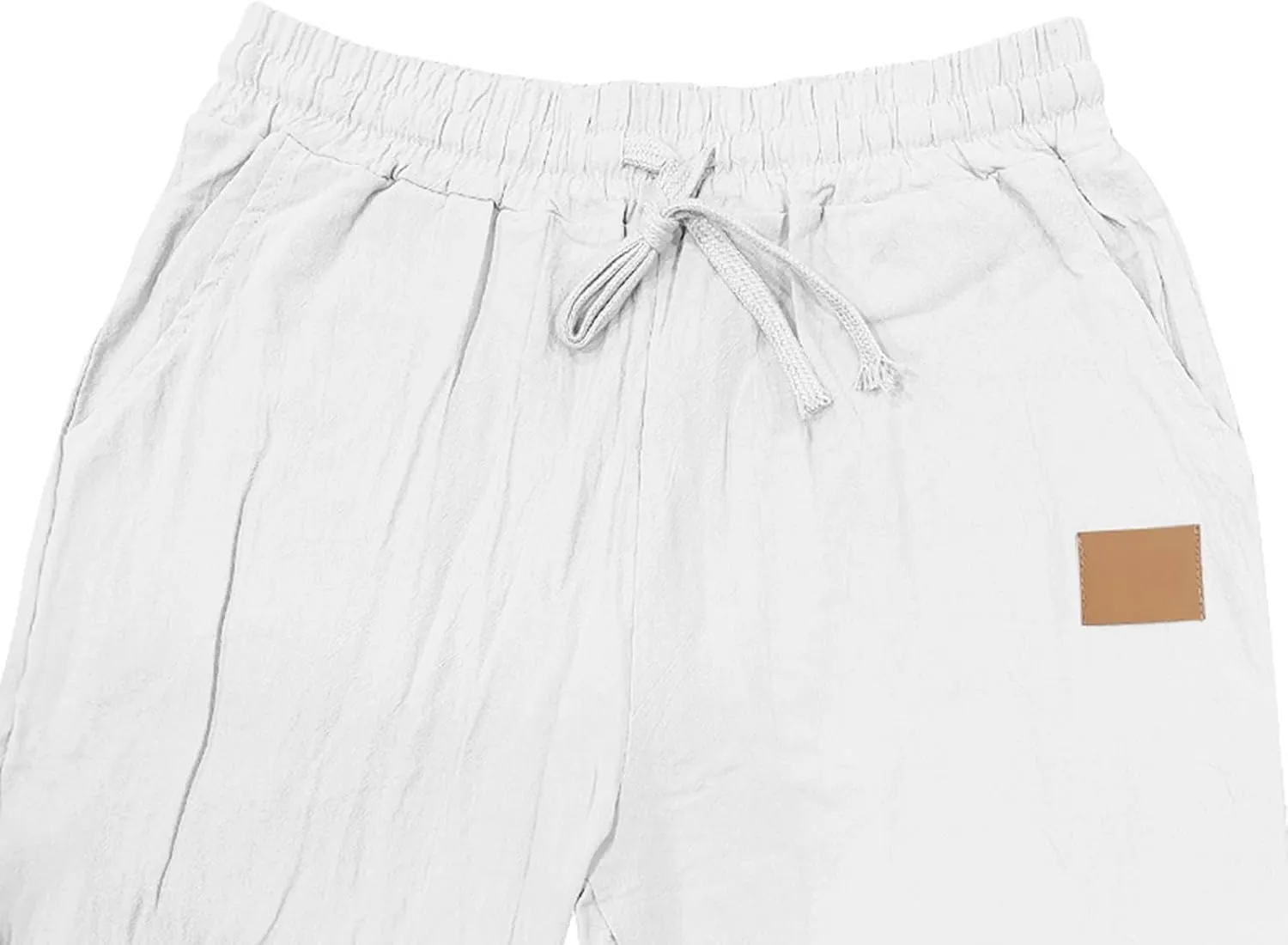 Men's Sports Pants, Beach Sun Protection Elastic Band Trousers, Straight Casual Solid Thin Breathable Sports Pants