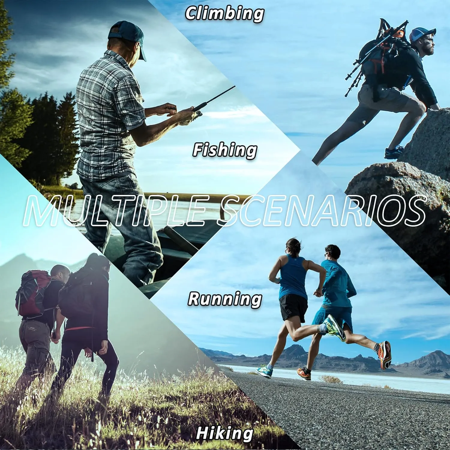 Men's Sun Protection Shirts UPF 50  Long Sleeve Hoodie for Outdoor Activities