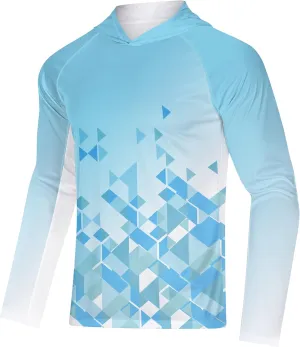 Men's Sun Protection Shirts UPF 50  Long Sleeve Hoodie for Outdoor Activities