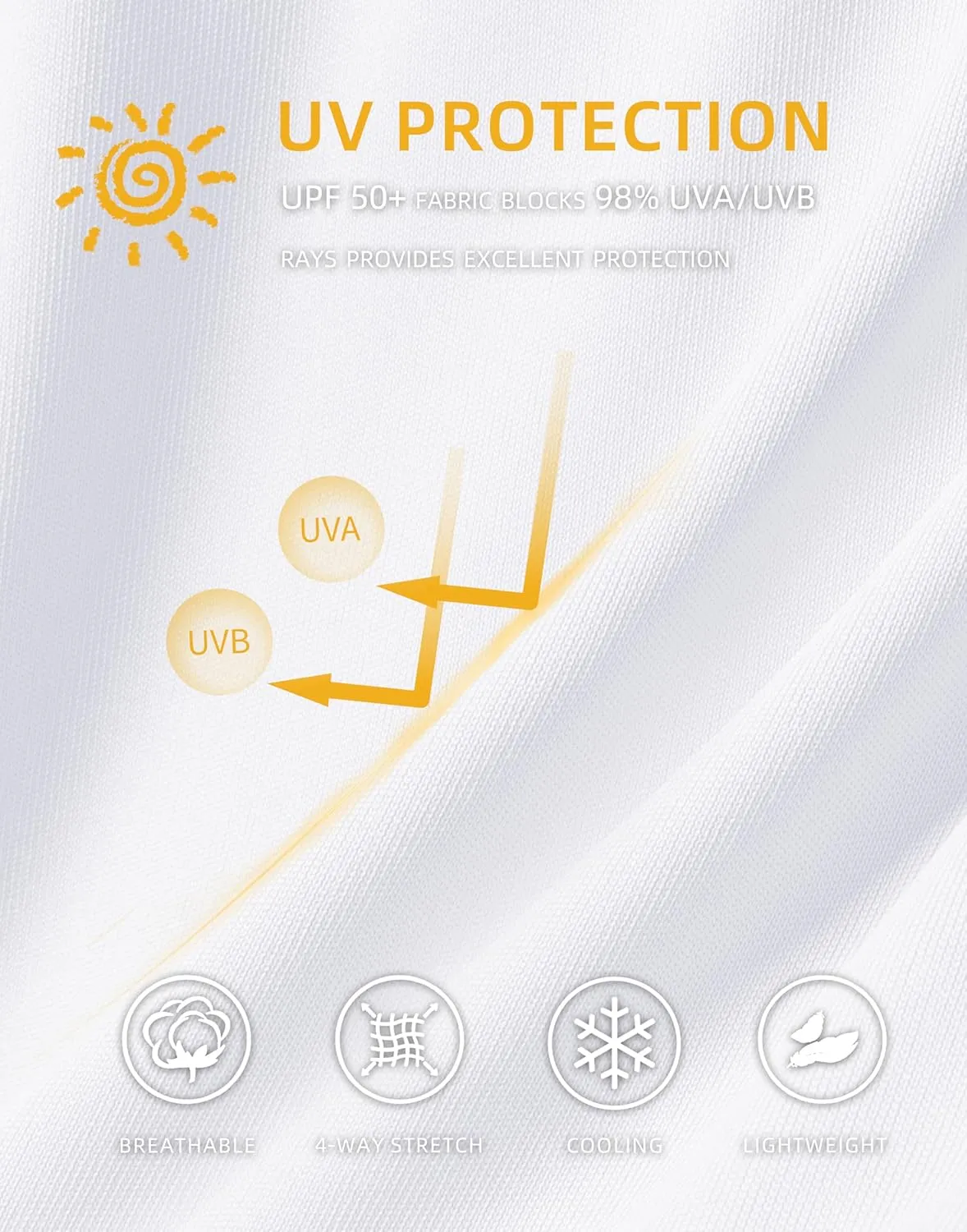 Men's Sun Protection Shirts UPF 50  Long Sleeve Hoodie with 2 Pockets UV SPF Fishing Hiking Rash Guard Shirts