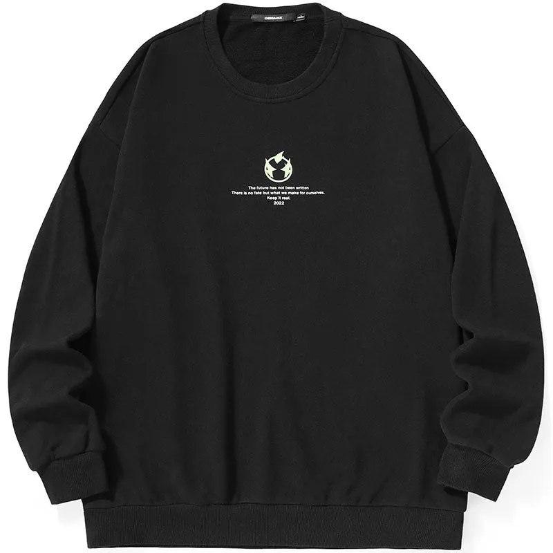 Minimalist Plain Crew Neck Sweatshirt