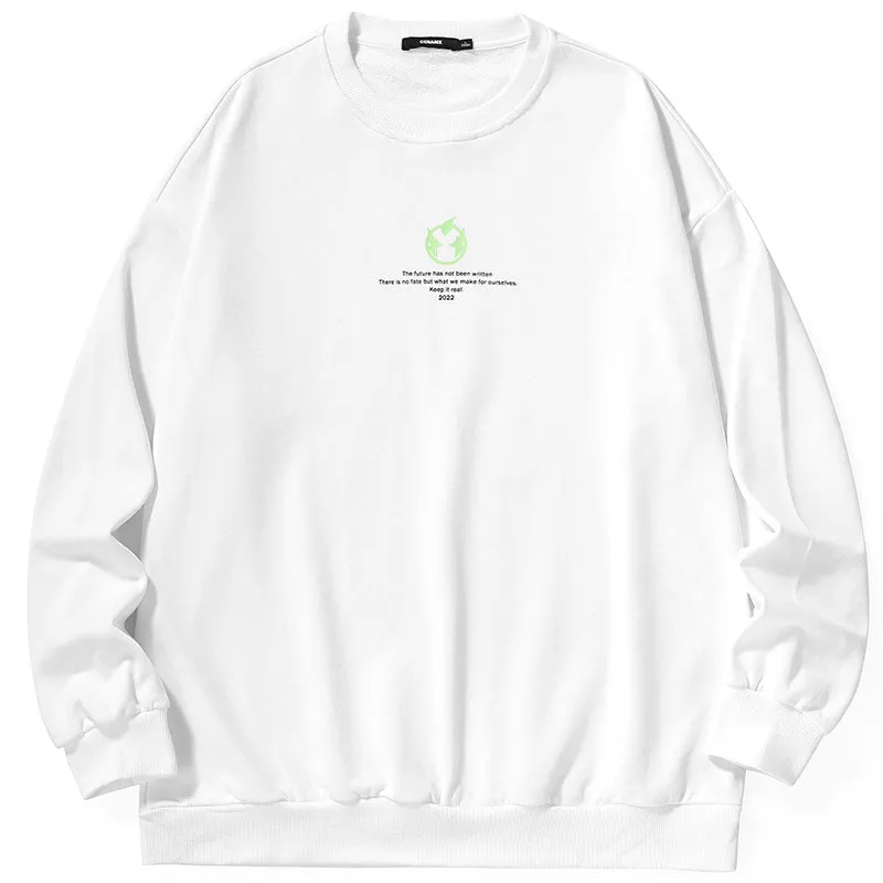 Minimalist Plain Crew Neck Sweatshirt