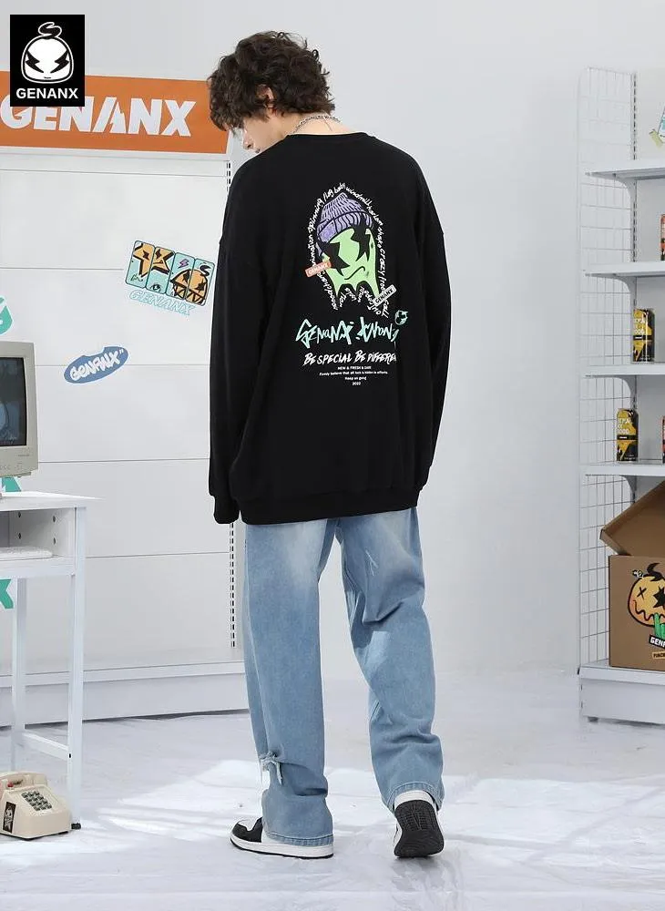Minimalist Plain Crew Neck Sweatshirt