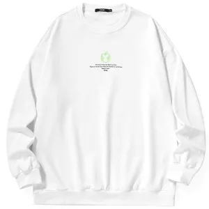 Minimalist Plain Crew Neck Sweatshirt