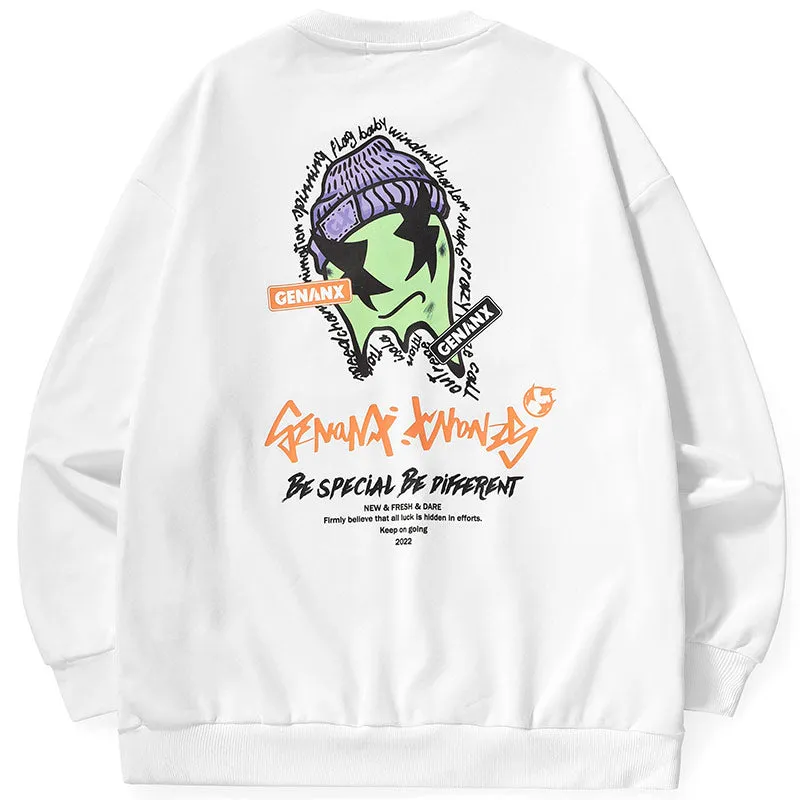 Minimalist Plain Crew Neck Sweatshirt