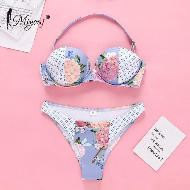Miyouj Ruffle Bikini Off Shoulder