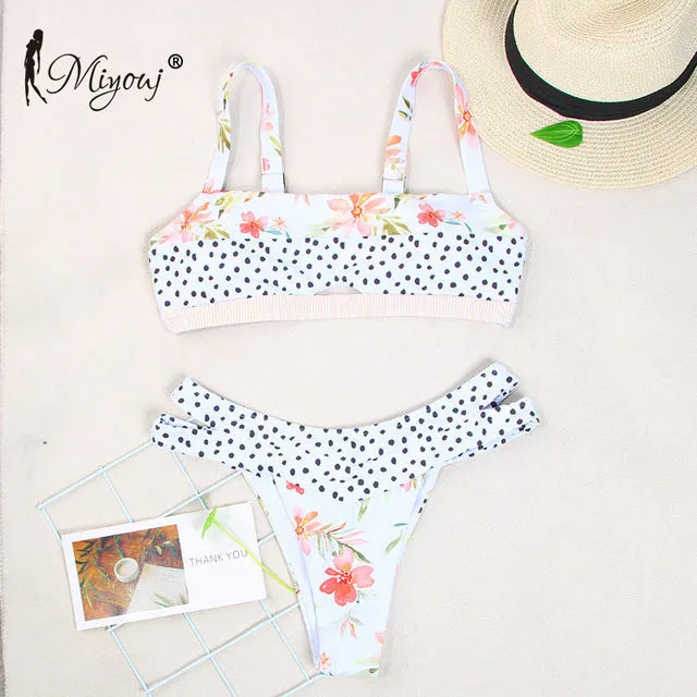 Miyouj Ruffle Bikini Off Shoulder
