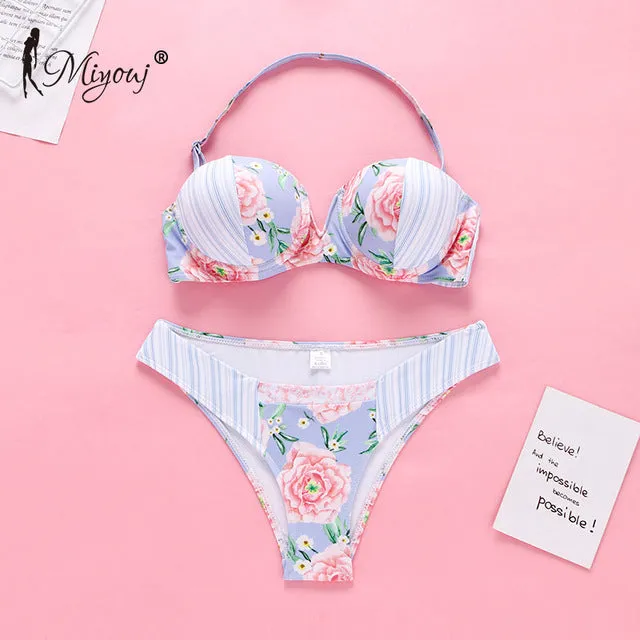 Miyouj Ruffle Bikini Off Shoulder