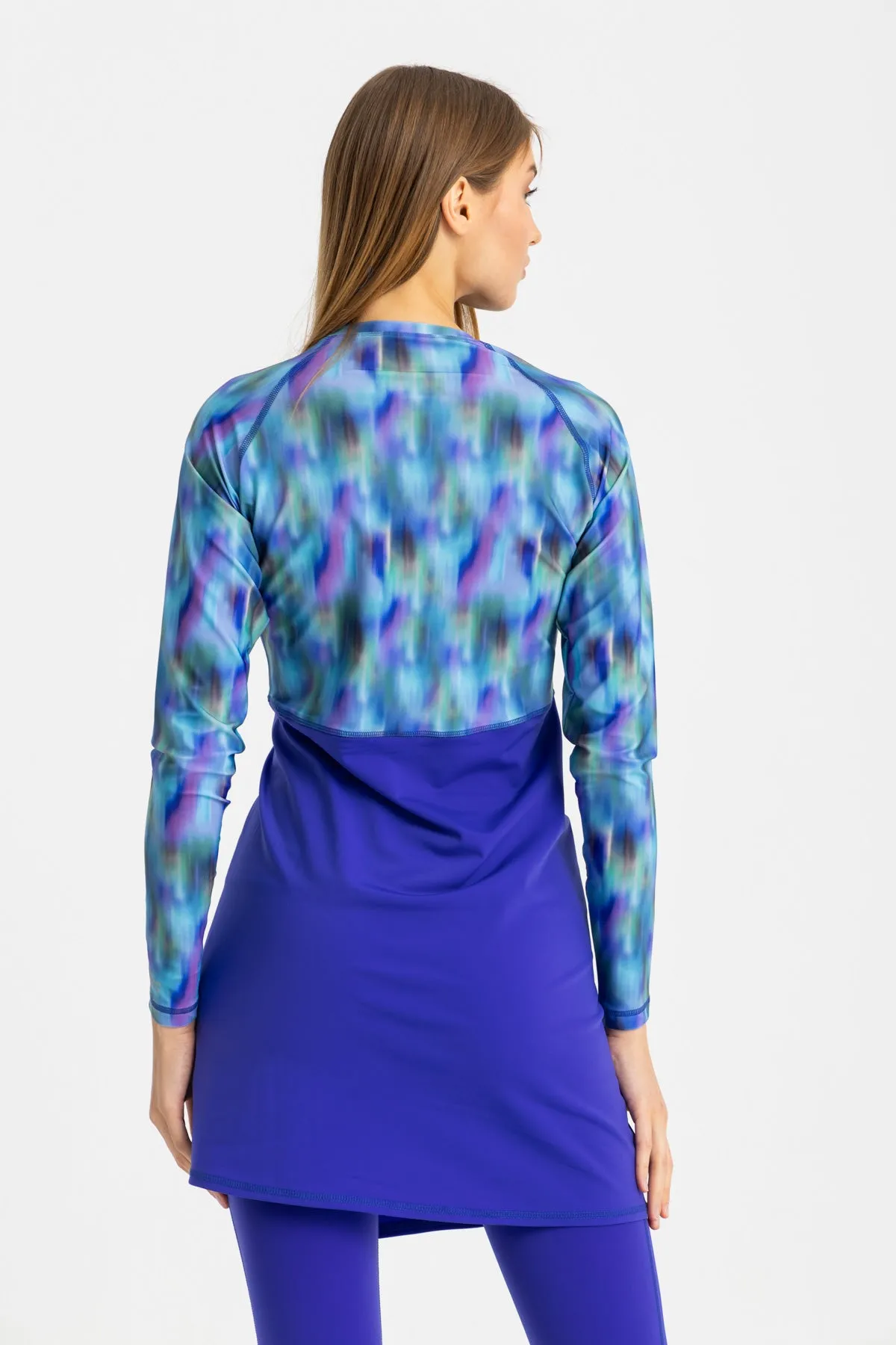 Motion Wave Swim Top - Blue Haze
