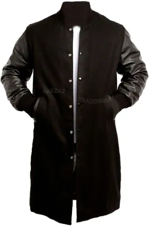 New Letterman Varsity Coats, Baseball Bomber Coats, Long Letterman Coat Jackets, Warm Wool Long Coat