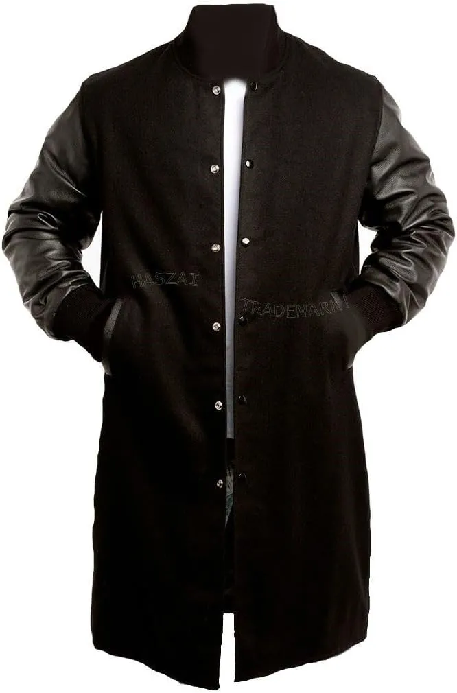 New Letterman Varsity Coats, Baseball Bomber Coats, Long Letterman Coat Jackets, Warm Wool Long Coat