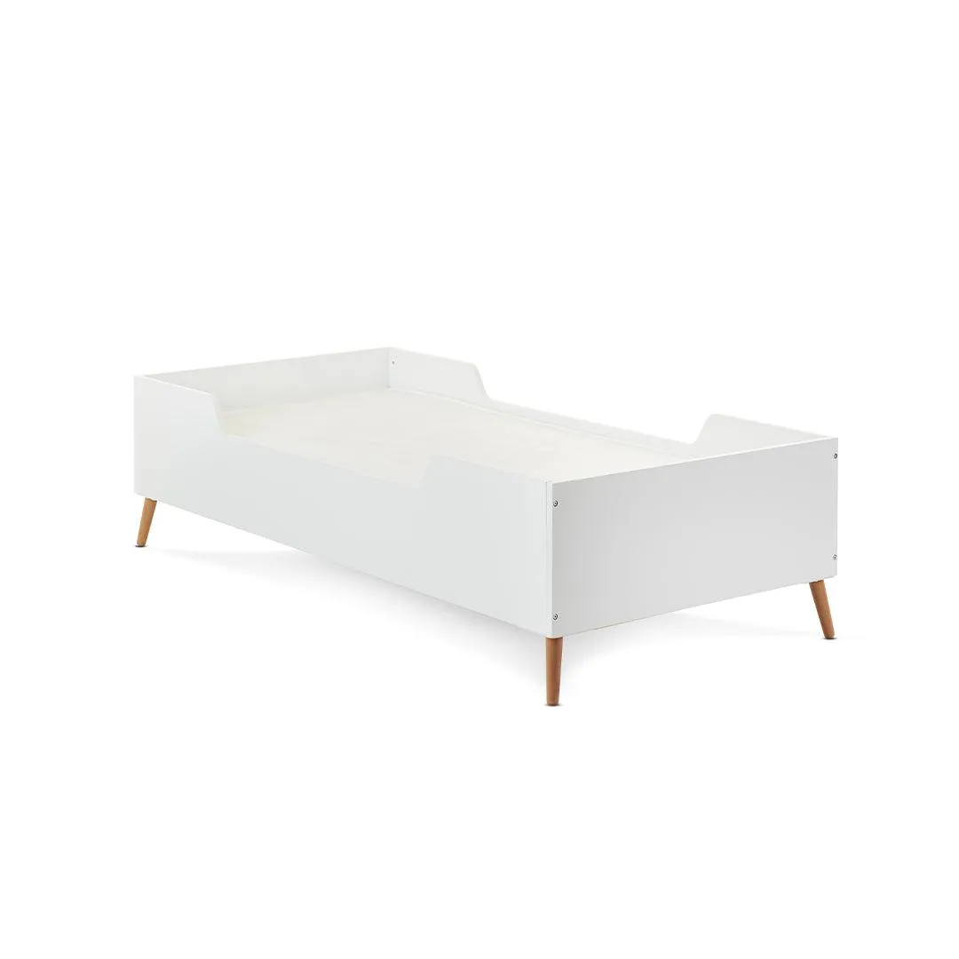 Obaby Maya Toddler Bed - White   Natural