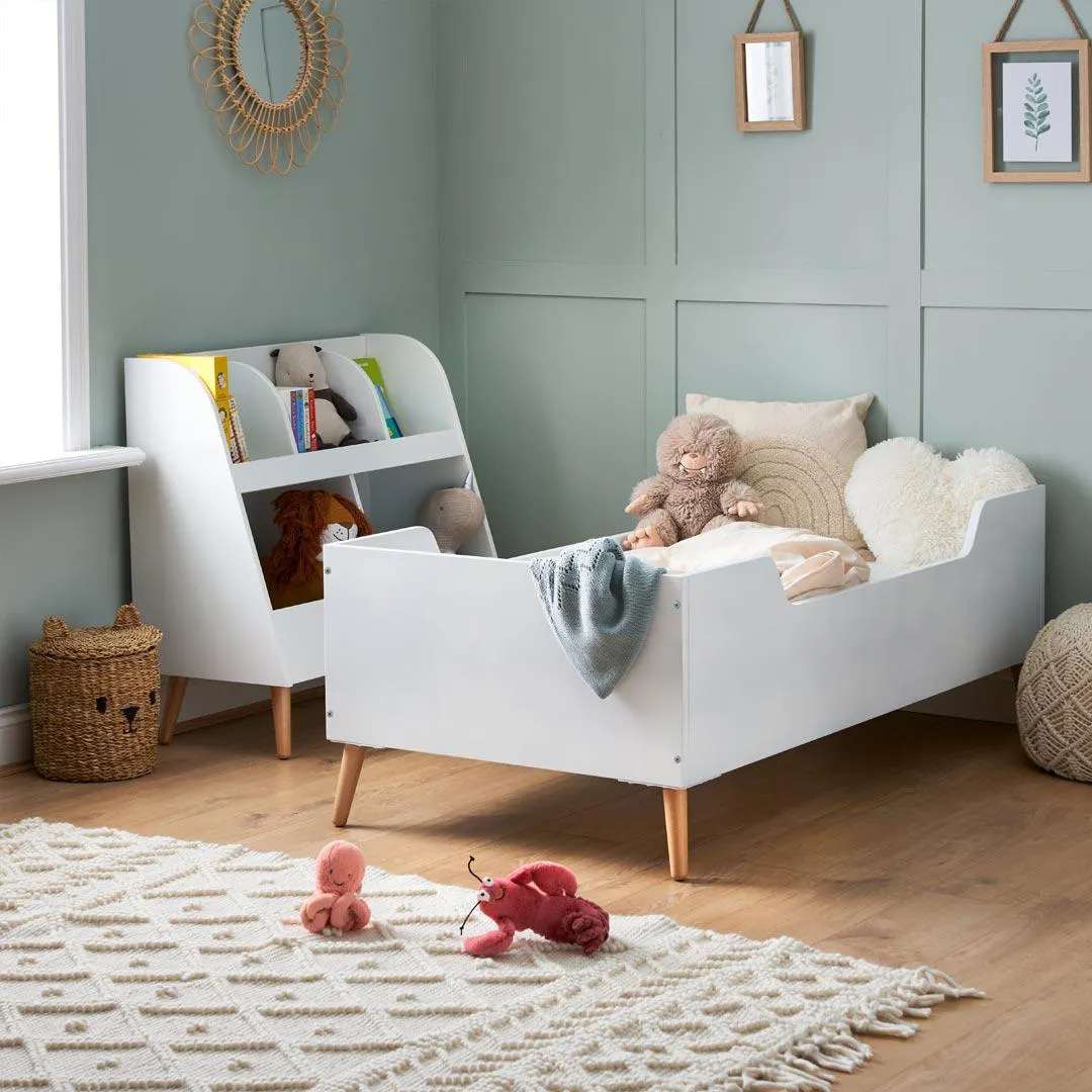 Obaby Maya Toddler Bed - White   Natural