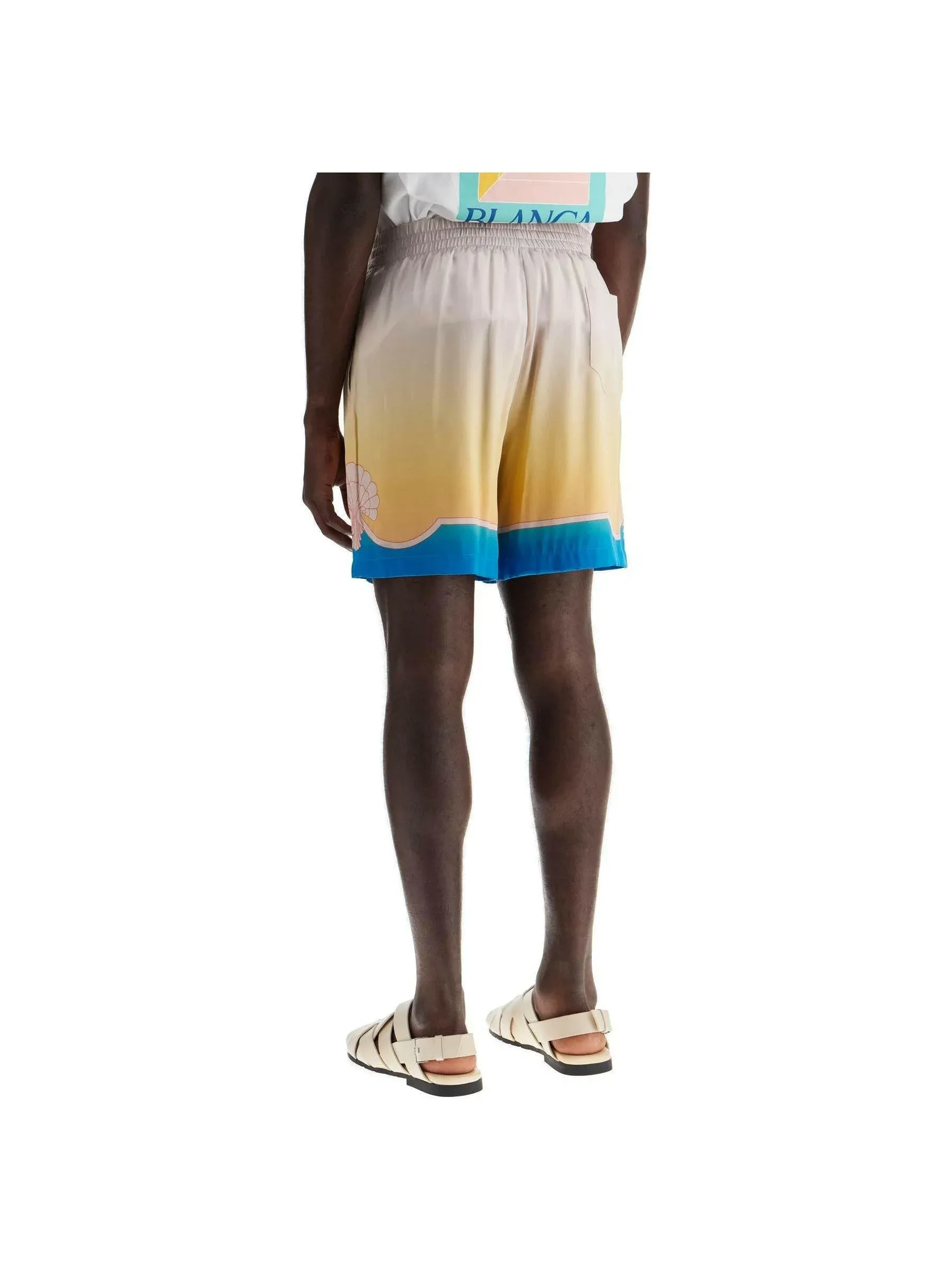 Ombre Silk Shorts Set