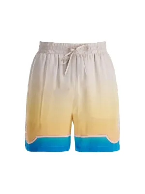 Ombre Silk Shorts Set