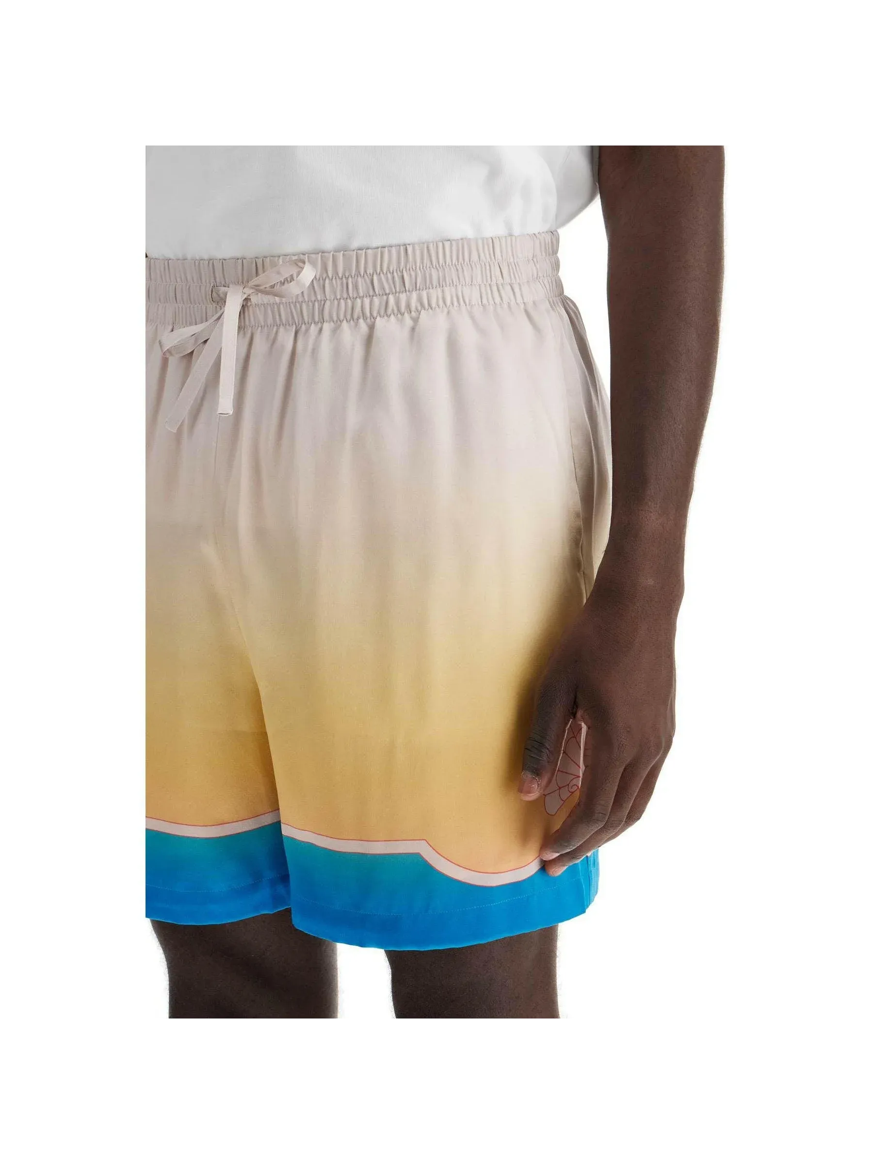 Ombre Silk Shorts Set