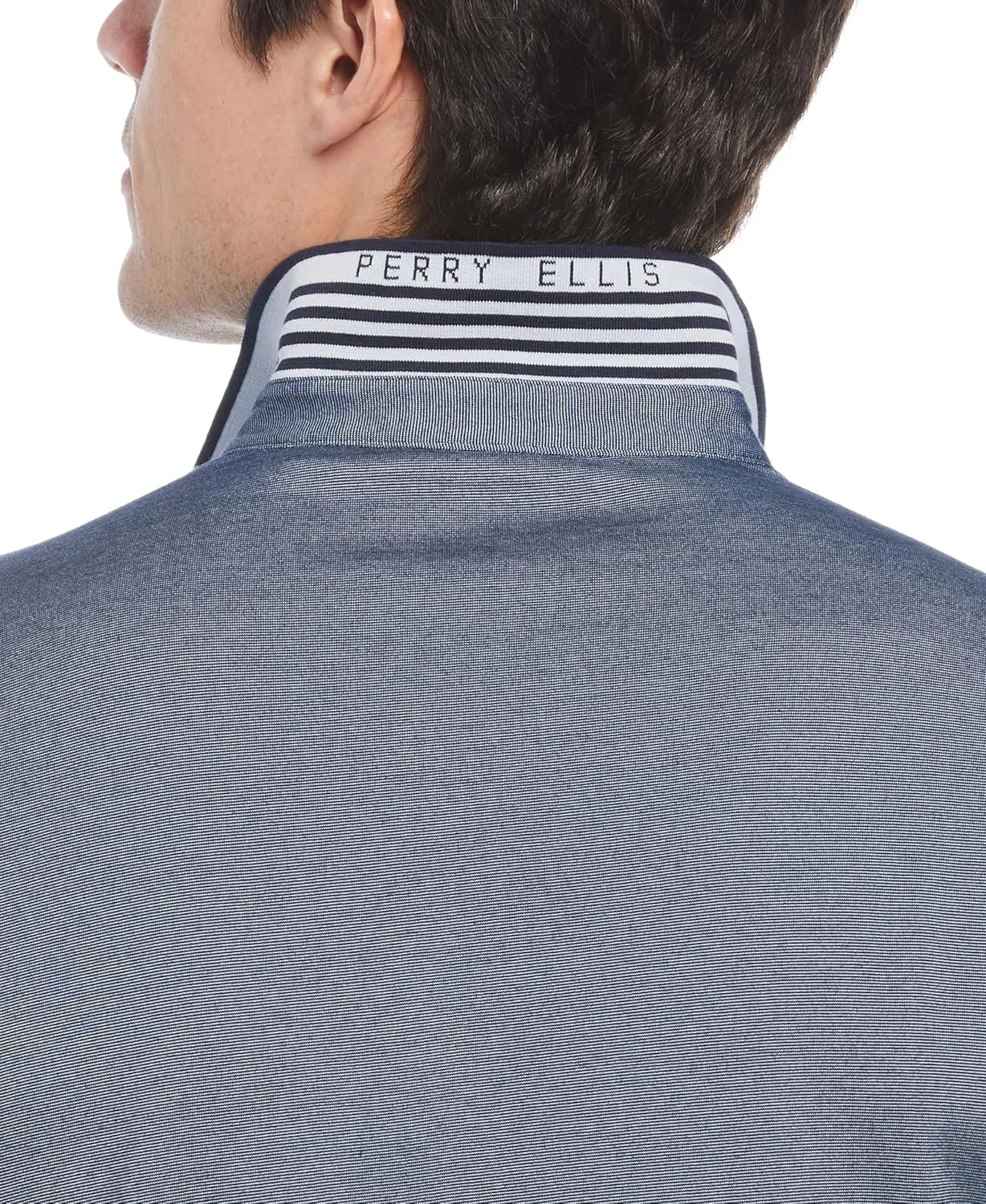 Perry Ellis Men's Icon Polo Shirt with Solid, Breathable, Moisture-Wicking Fabric (Sizes Small-5xl)