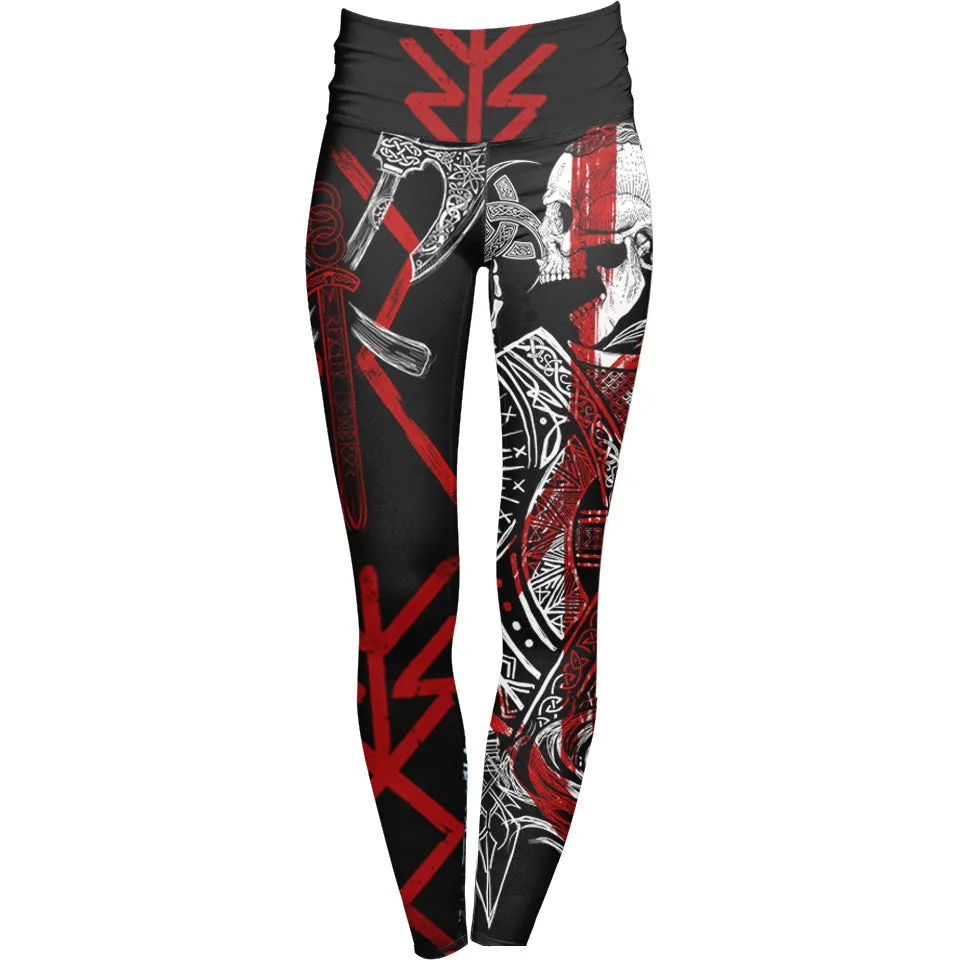 Ragnar Lothbrok High Waisted Leggings