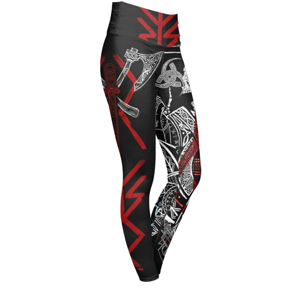 Ragnar Lothbrok High Waisted Leggings