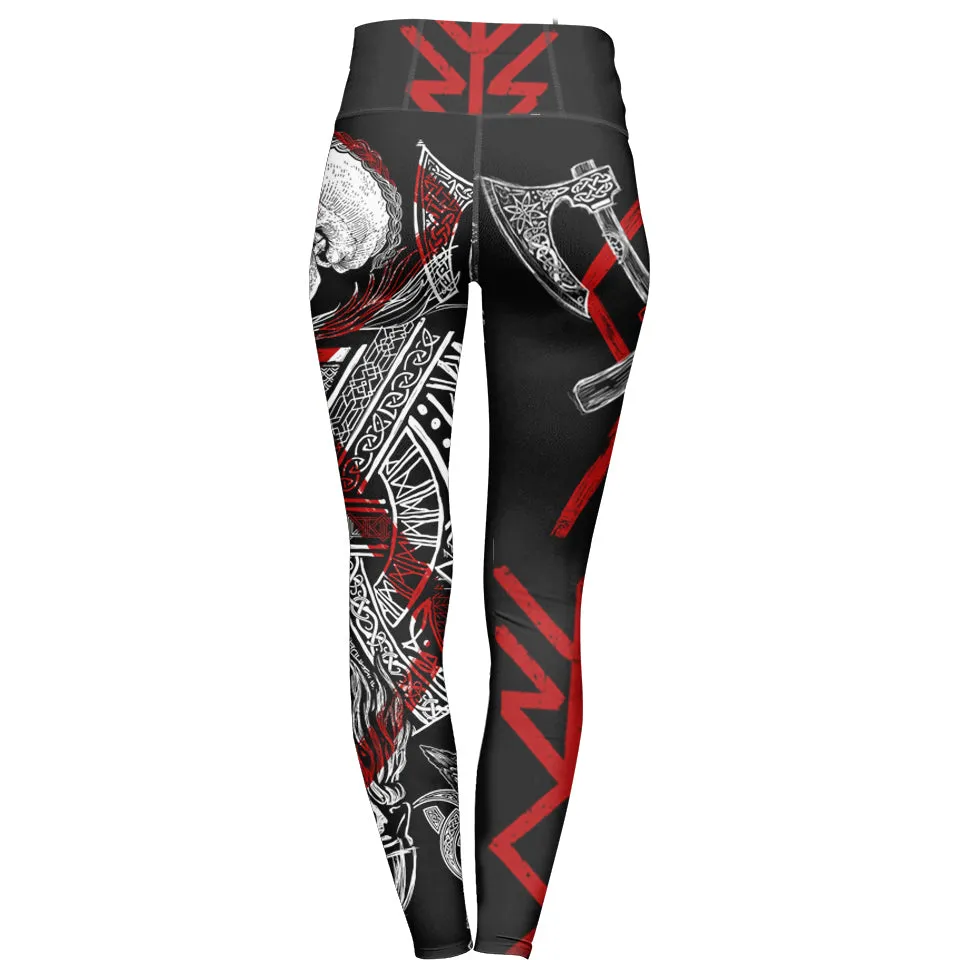 Ragnar Lothbrok High Waisted Leggings