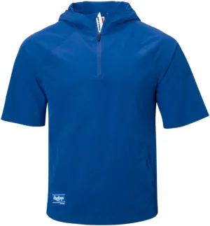 Rawlings Men's Colorsync Short Sleeve Hooded Cage Jacket | Adult Sizes | Multiple Colors