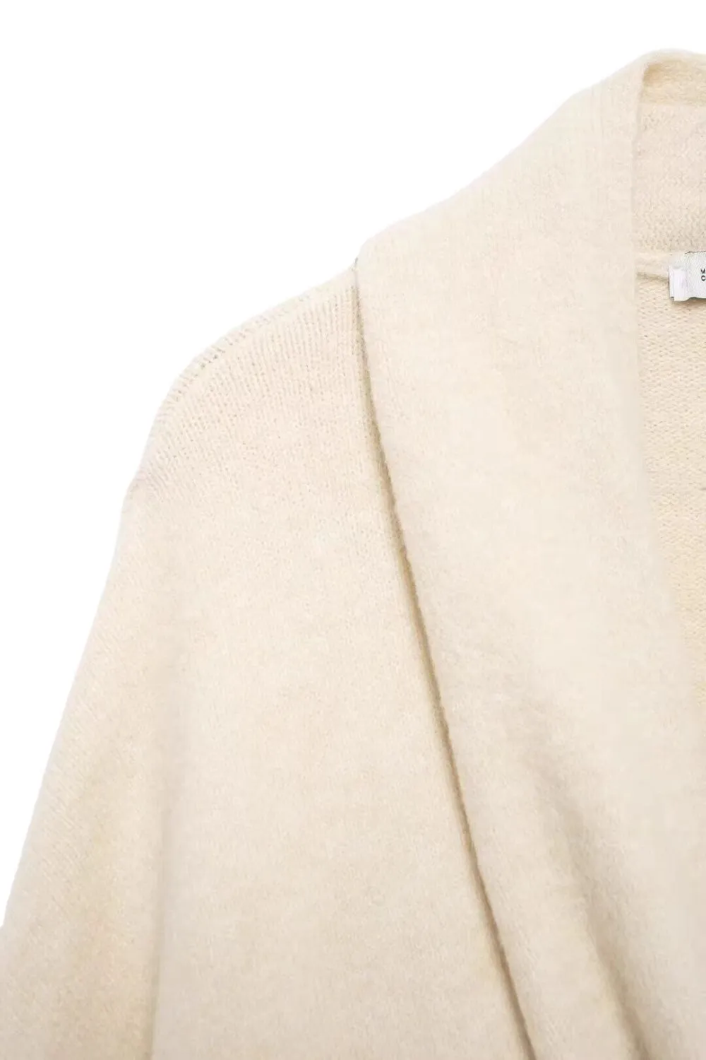 'Roberta' Minimalist Gold-Trimmed Knit Jacket