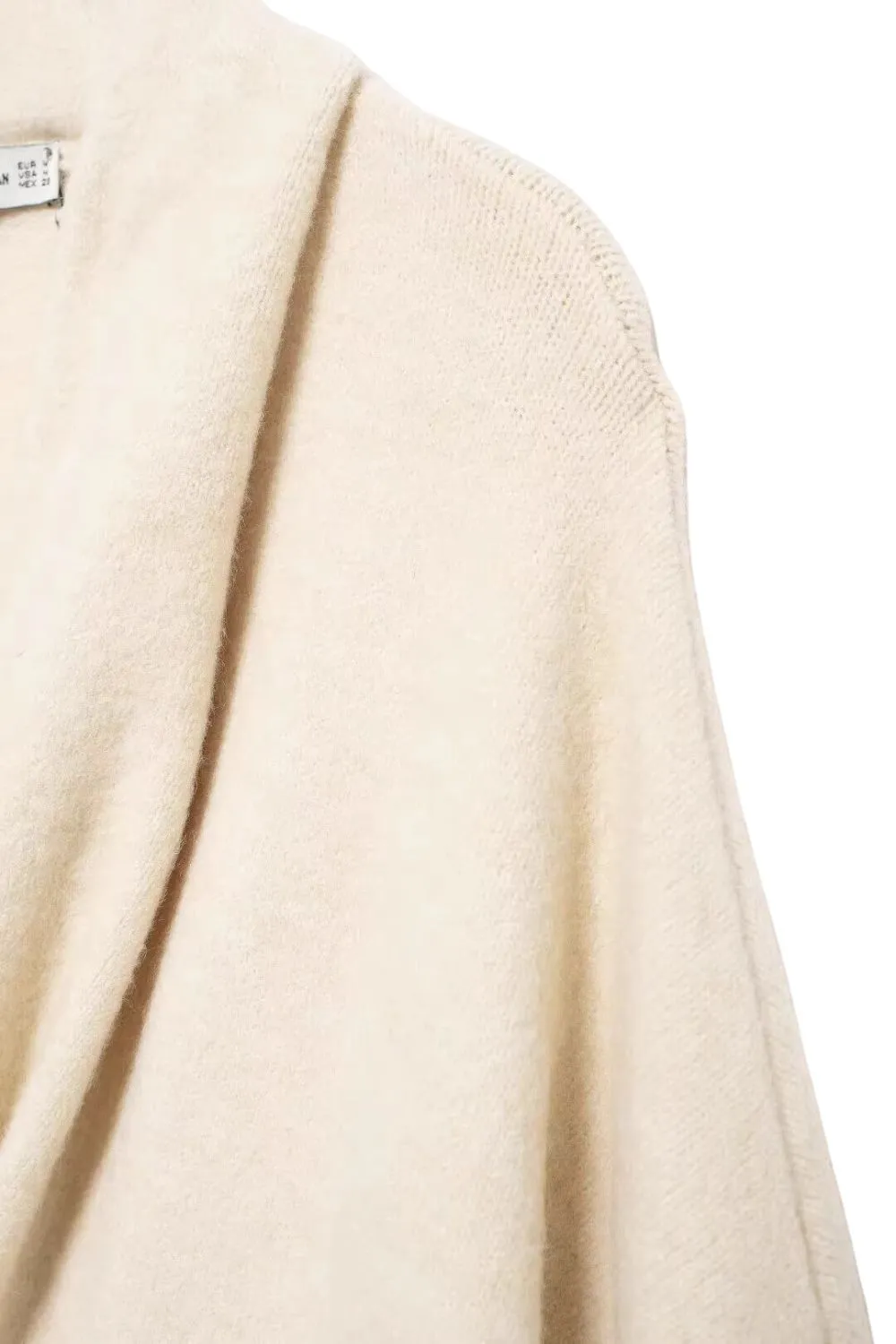'Roberta' Minimalist Gold-Trimmed Knit Jacket