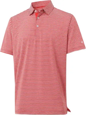 Rouen Golf Shirts for Men Moisture Wicking Lightweight Dry fit Performance Sports Stripe Collared Golf Polo Shirts for Men