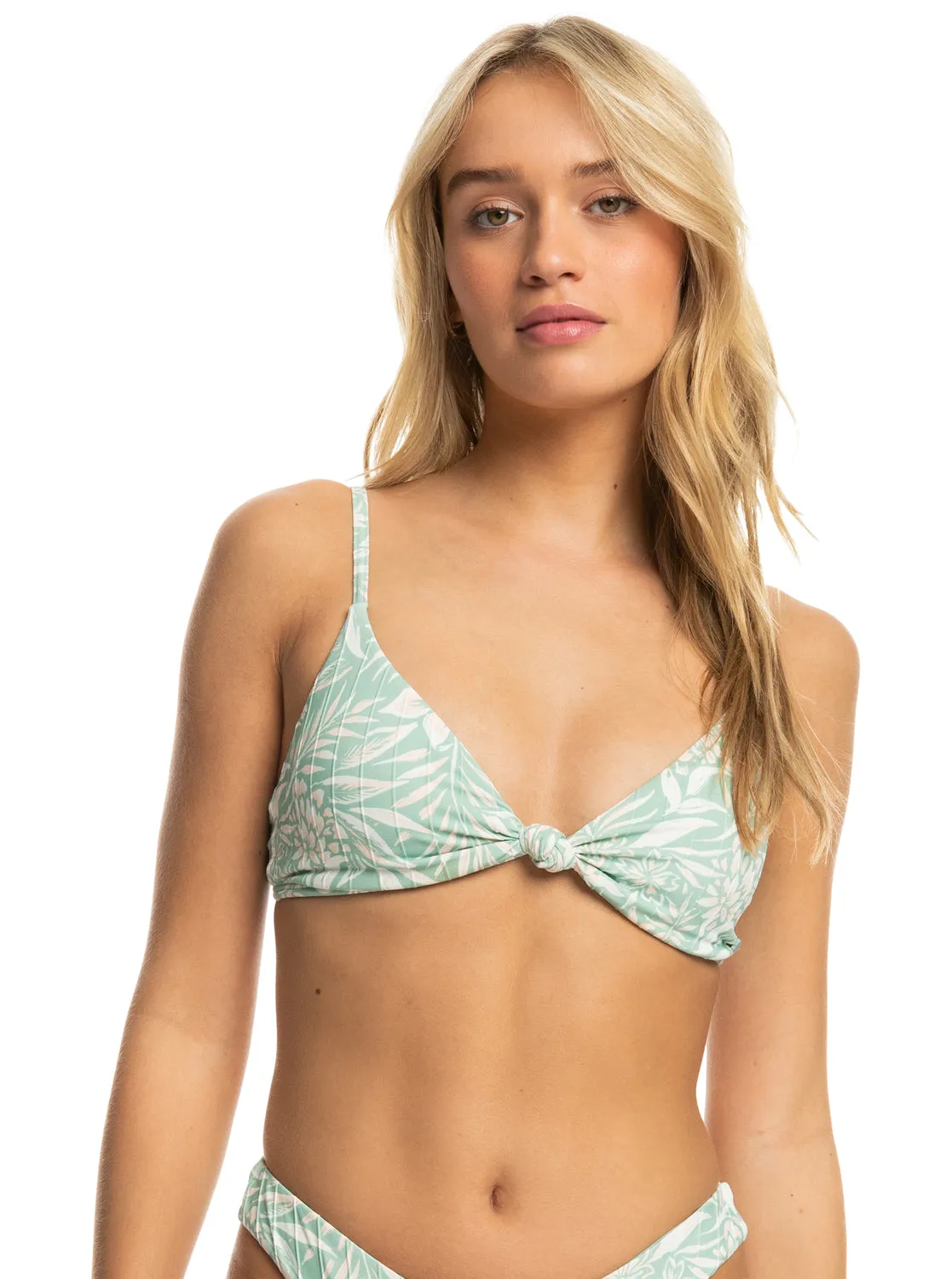Roxy PT Rib Roxy Love The Surf Knot Top-Blue Surf Planao