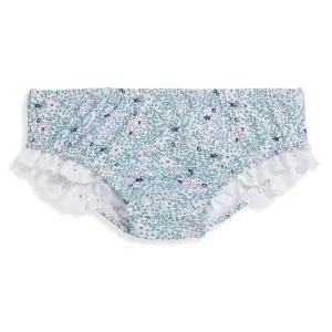 Ruffled Bathing Suit Bottom -- Forget Me Not