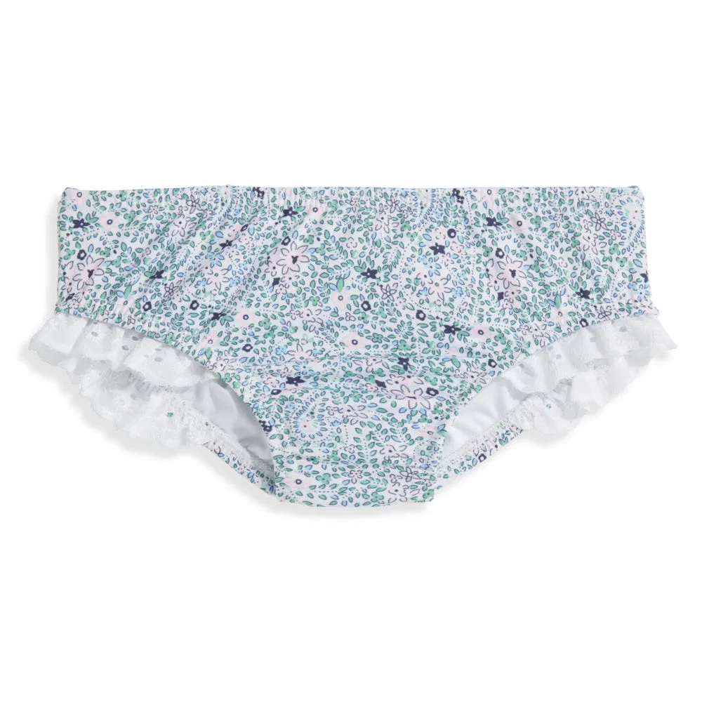 Ruffled Bathing Suit Bottom -- Forget Me Not