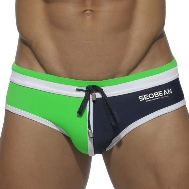 Seobean Two-toned Laced Swim Briefs