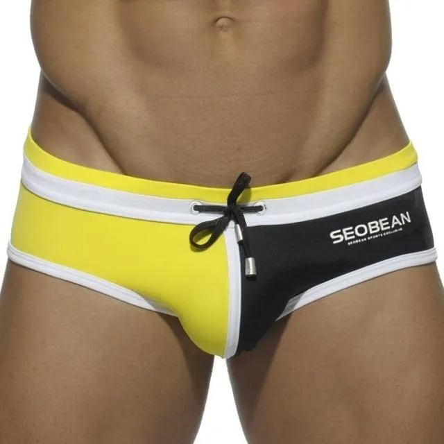 Seobean Two-toned Laced Swim Briefs