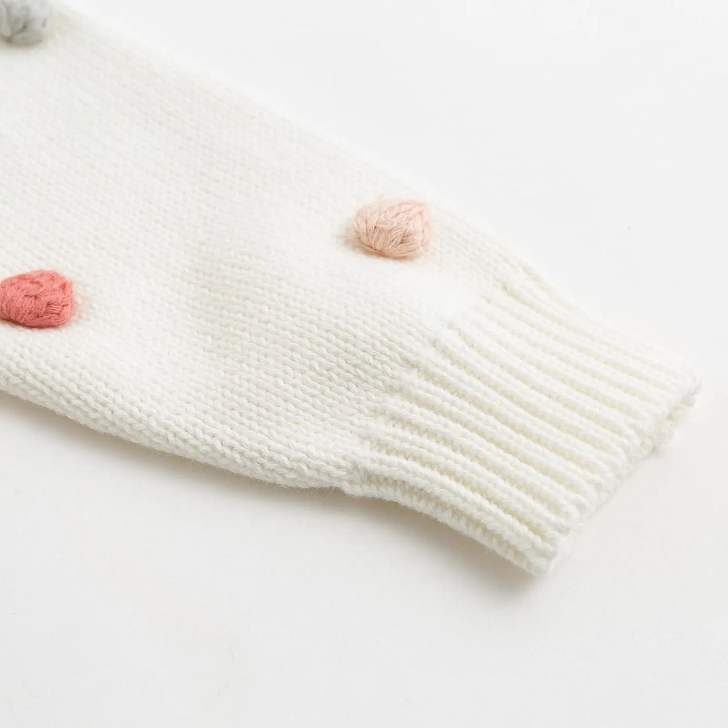 Simplee kids Baby Sweater Cardigan Jacquard Cable-Knit Spring Coat Long Sleeve Cardigan for Baby Girl