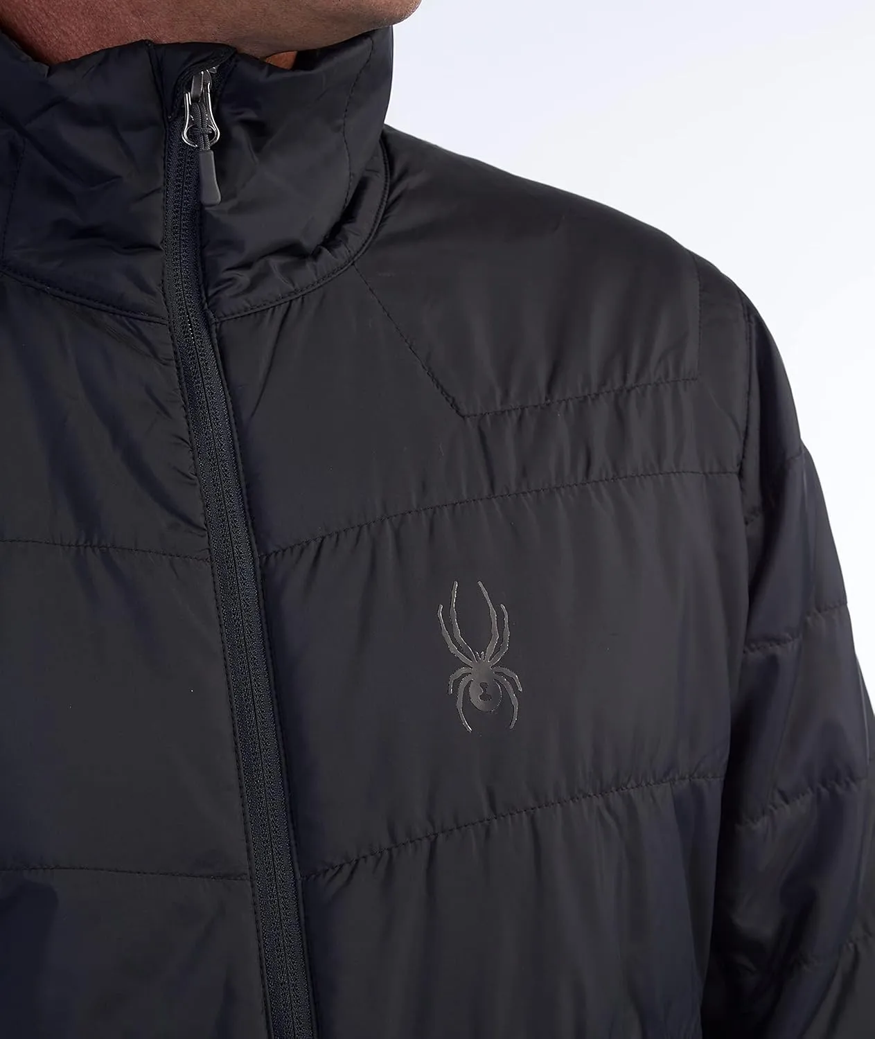 Spyder Men's Peak Zip Insulated Mid Layer Puff Ski Jacket