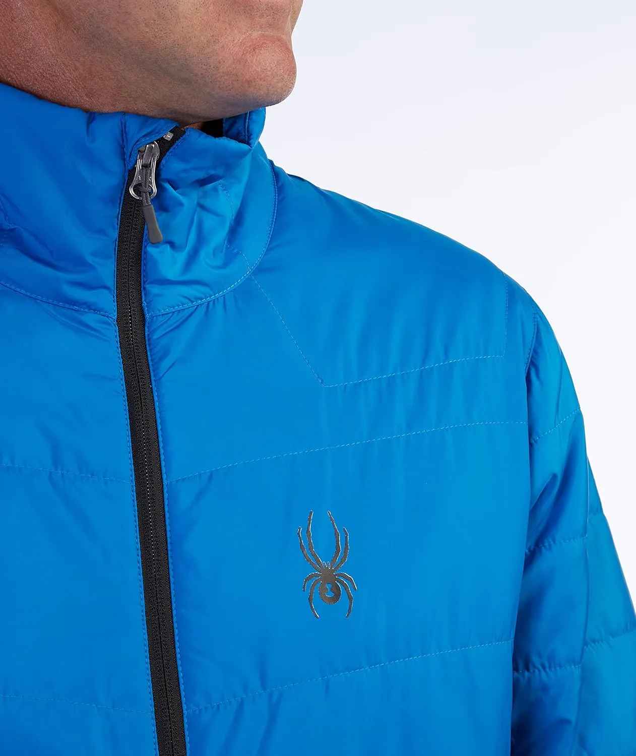 Spyder Men's Peak Zip Insulated Mid Layer Puff Ski Jacket