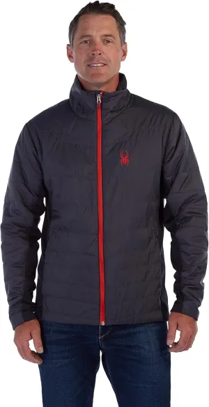 Spyder Men's Peak Zip Insulated Mid Layer Puff Ski Jacket