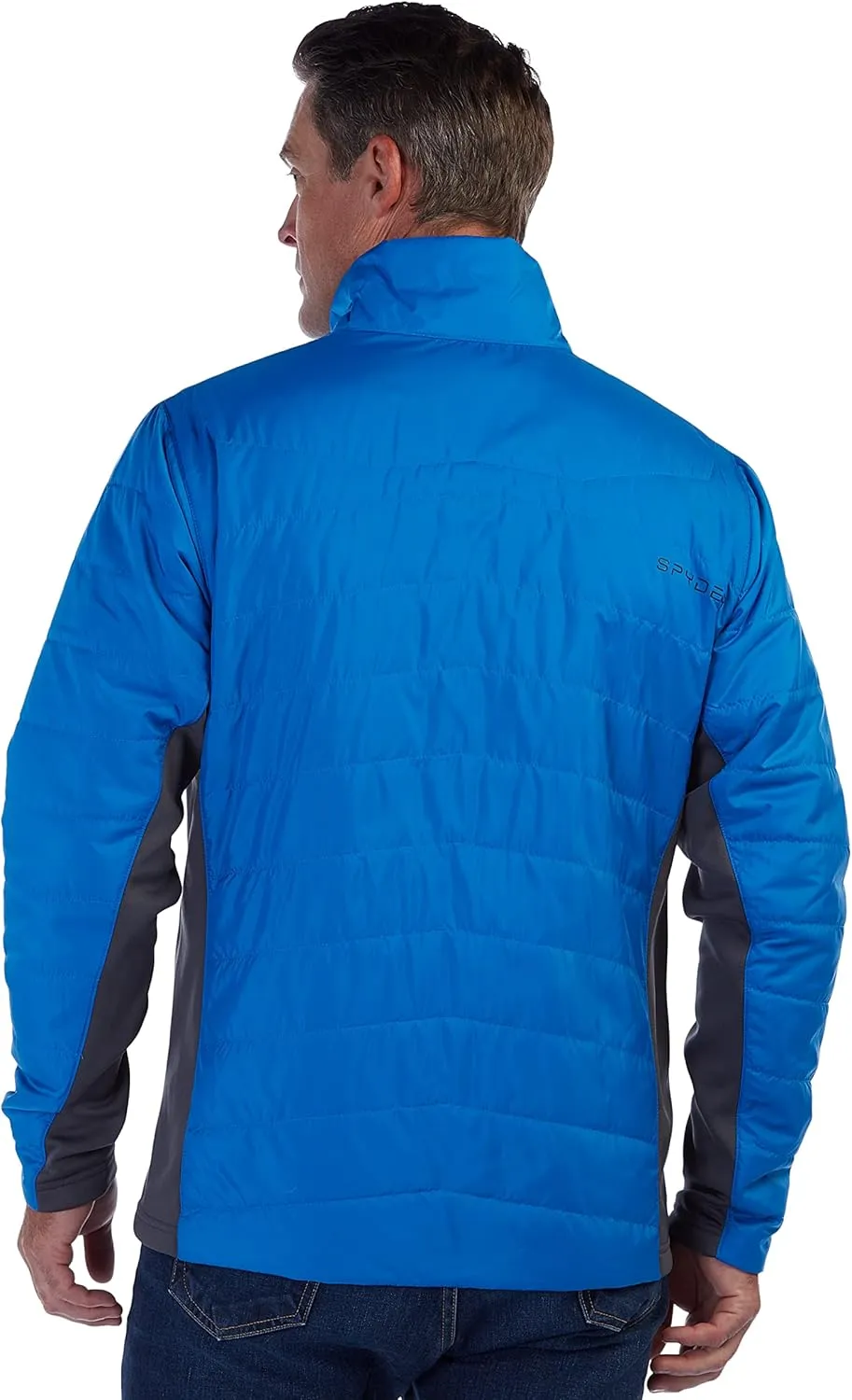 Spyder Men's Peak Zip Insulated Mid Layer Puff Ski Jacket
