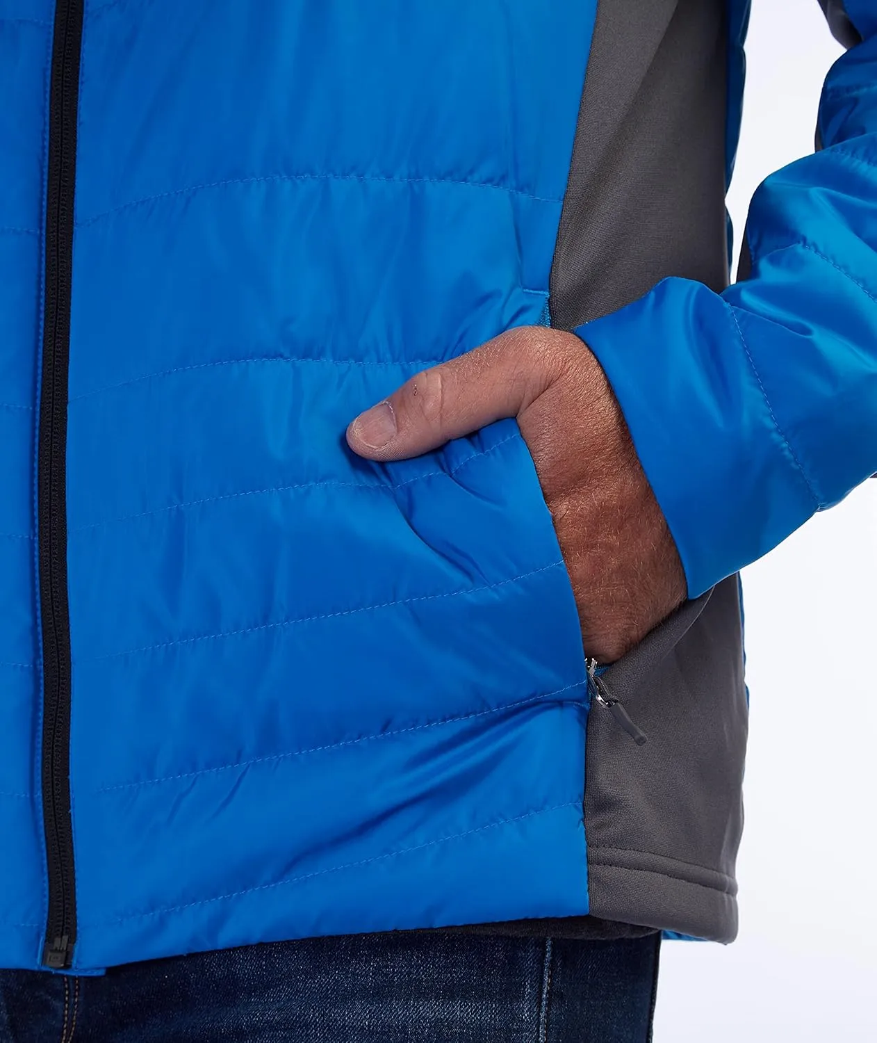 Spyder Men's Peak Zip Insulated Mid Layer Puff Ski Jacket