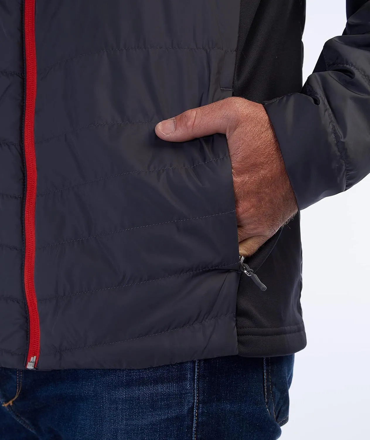 Spyder Men's Peak Zip Insulated Mid Layer Puff Ski Jacket