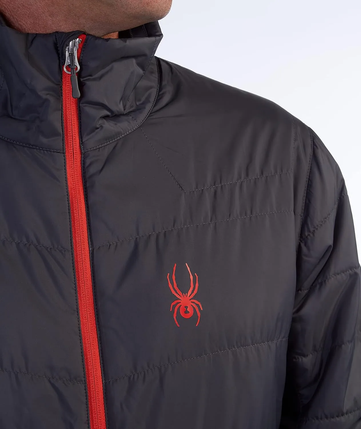 Spyder Men's Peak Zip Insulated Mid Layer Puff Ski Jacket