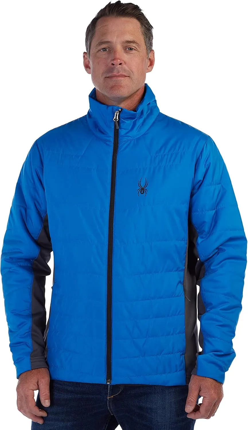 Spyder Men's Peak Zip Insulated Mid Layer Puff Ski Jacket