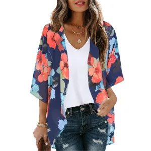 Sunset and Swim Flowy Kimono Cardigan Strandüberzug