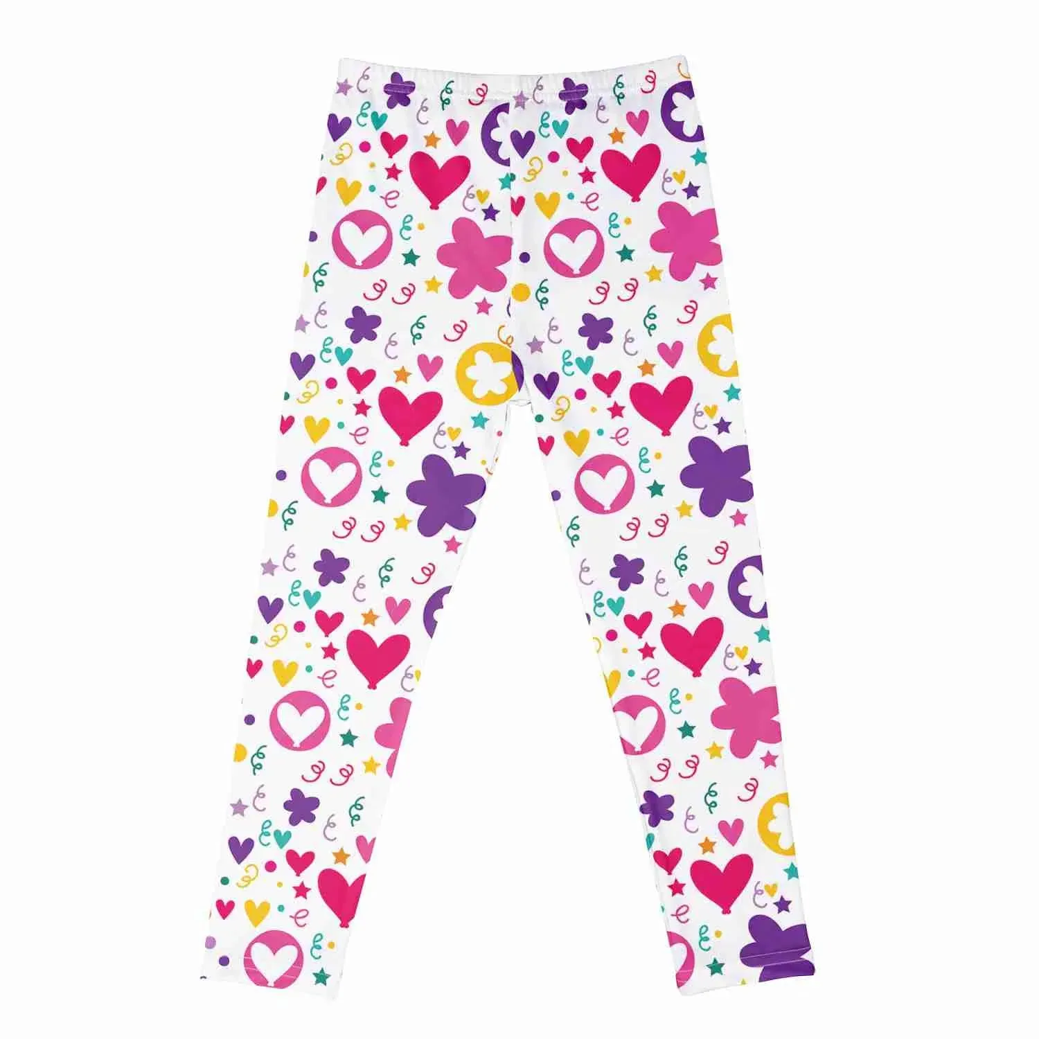 Toddler Girl Cartoon Print Straight Leggings