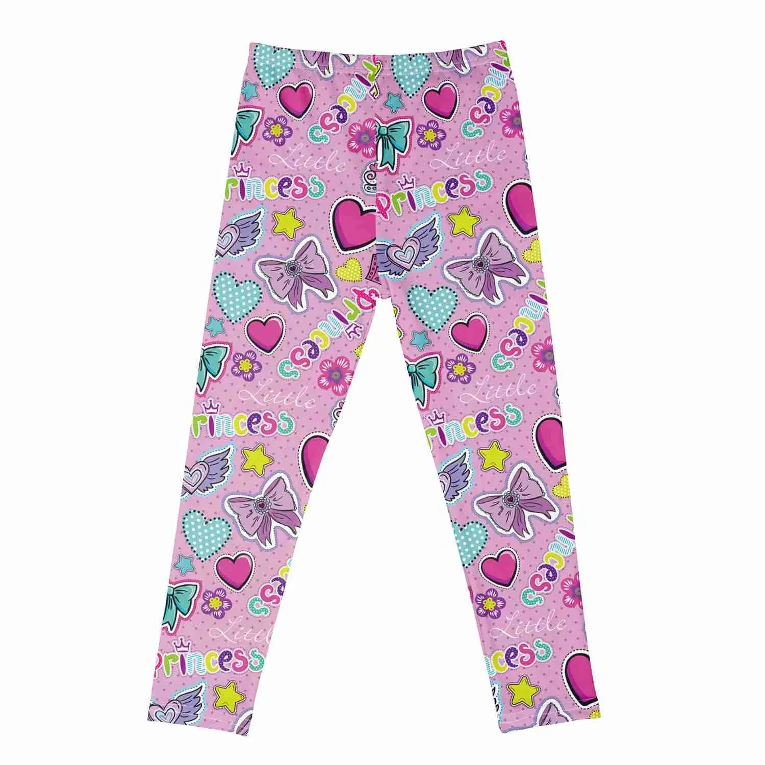 Toddler Girl Cartoon Print Straight Leggings