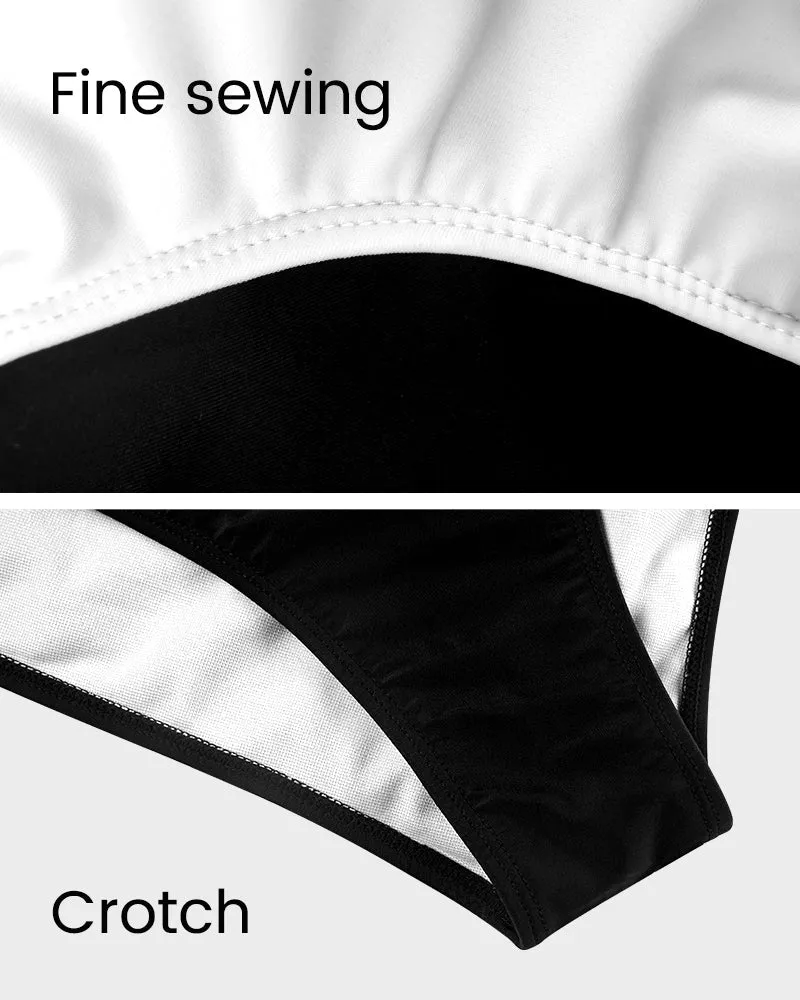 Twisted Belted Halter Neck One-Piece Swimsuit
