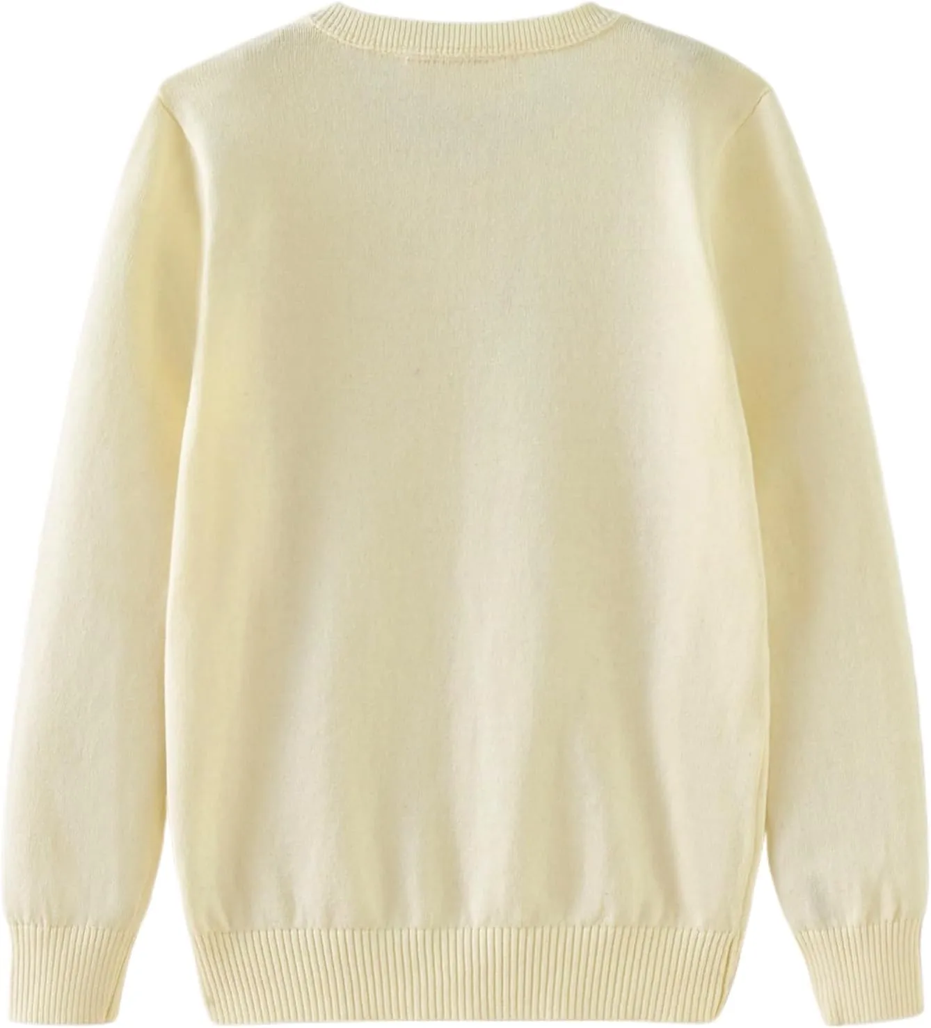 UMELOK Girls' Cardigans Sweater Cotton Button Solid Long Sleeve Knit Sweaters