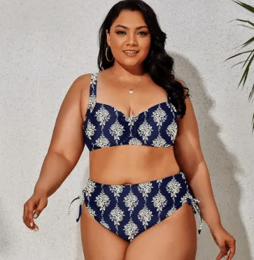 VIBRANT CONFIDENCE PLUS SIZE PUSH-UP BIKINI WITH HIGH WAIST BRIEFS